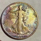 New Listing1927 S Walking Liberty Half Dollar - VF/XF Scarce - Gorgeous Toning And Luster