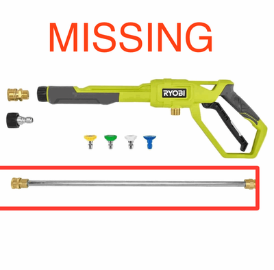 #ad RYOBI Pressure Washer Trigger Handle Kit w Quick Connect Adaptors amp; Nozzles $34.95