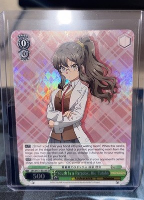 Youth is a Paradox, Rio Futaba SBY/W114-E034S SR Weiss Schwarz Bunny Girl NM