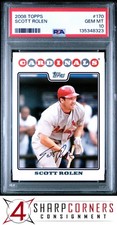 2008 TOPPS #170 SCOTT ROLEN CARDINALS HOF PSA 10