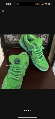 Nike Dunk SB Low x Greatful Dead Green Sneakers Shoes Size US 12