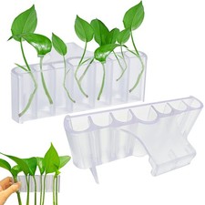 2PC 7 Holes Upgraded Aquarium Plant Holder, Aquatic Plants Transparent-2PC