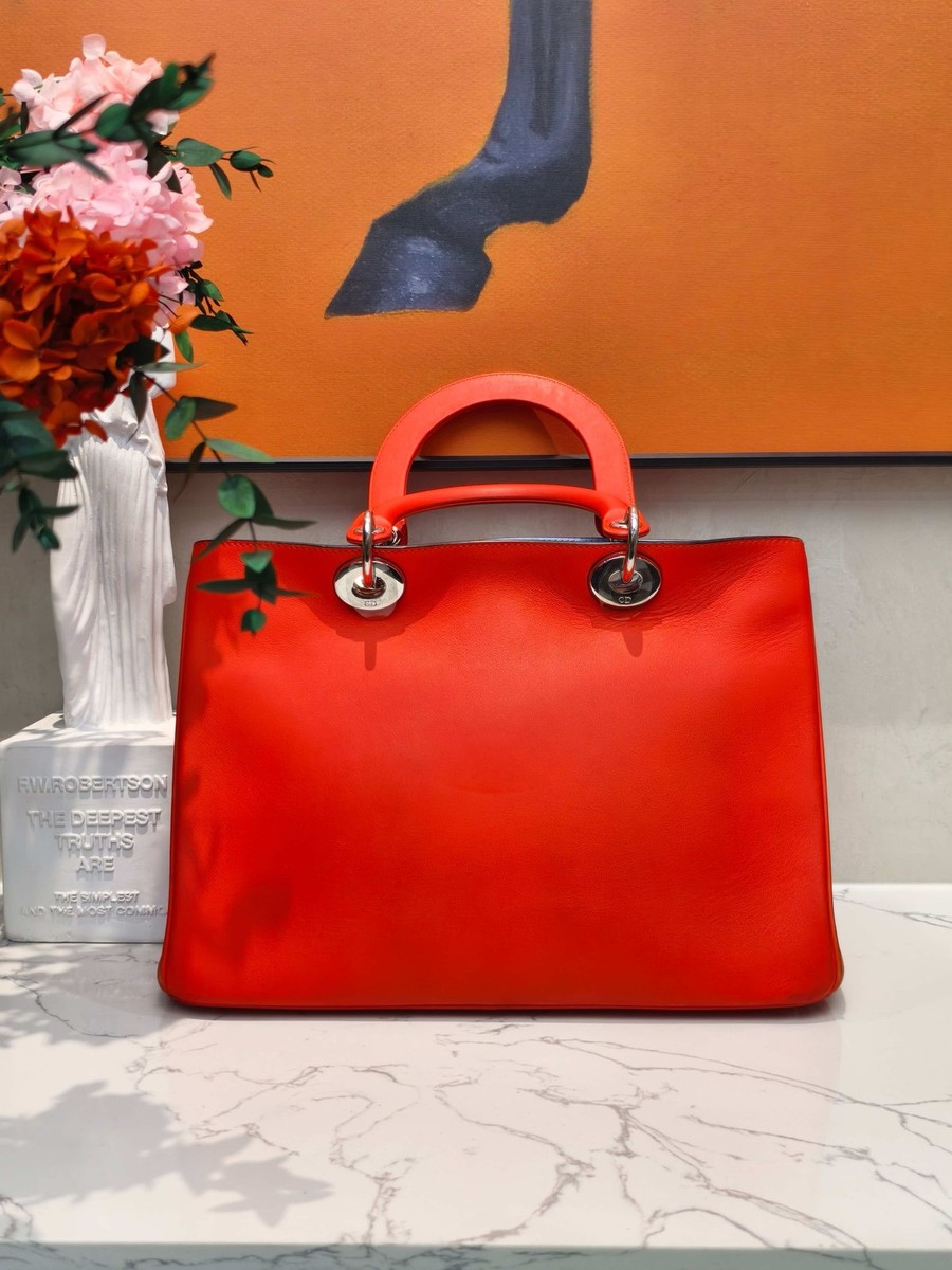 Dior オレンジ ラッカー仕上げ バッグ s-l1200.jpg
