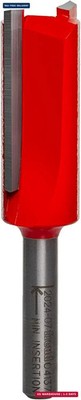 Freud 04-137: 5/8'' (dia.) Double Flute Straight Bit with 1/4'' shank, 2-3/4'' over