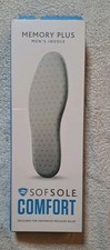 Sof Sole Memory Plus Full Length Premium Memory Foam Shoe Insoles Size Mens 7-13