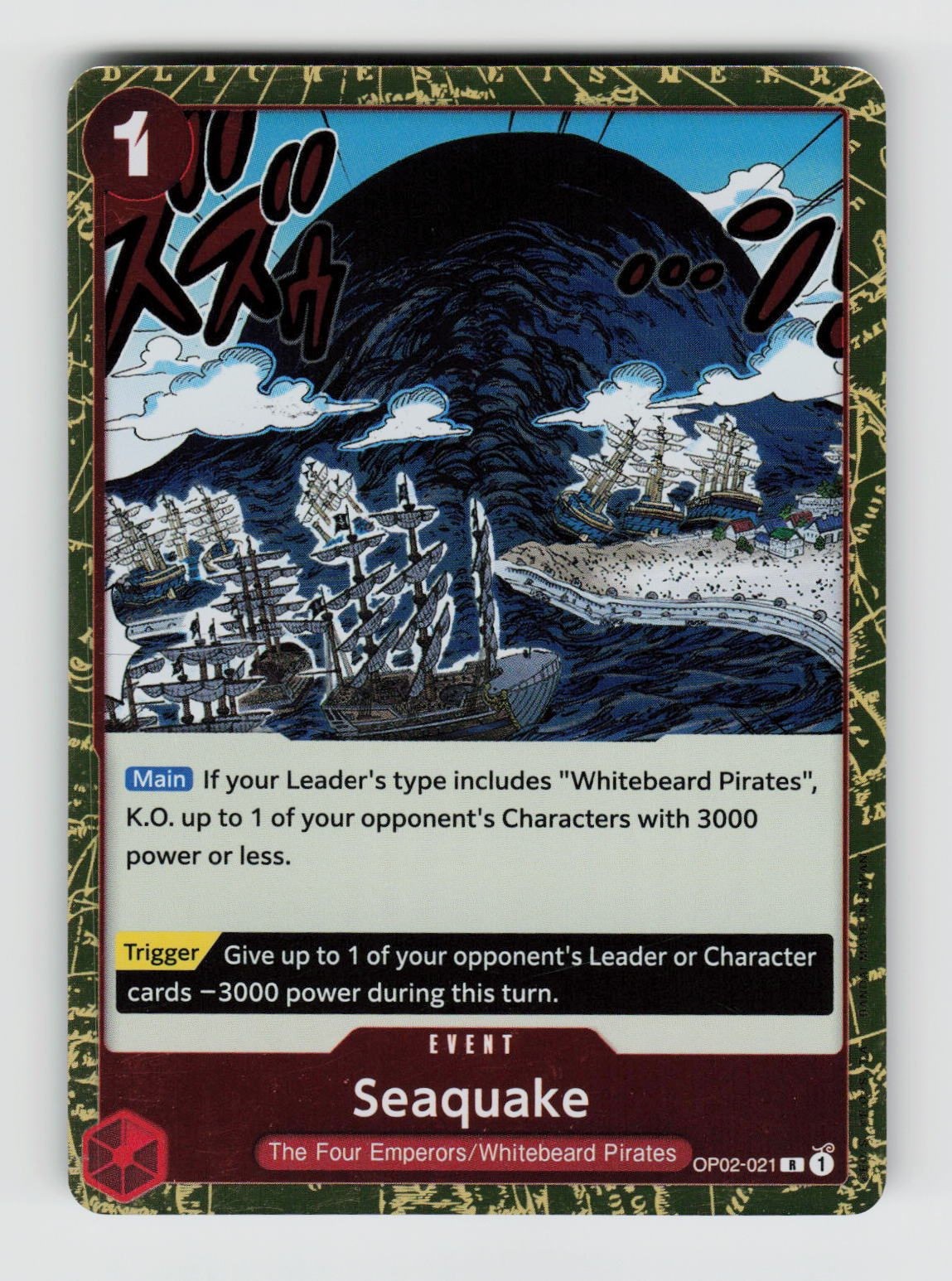 One Piece Seaquake OP02-021 R NM EN