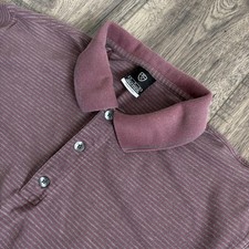 Nike Golf Polo Shirt Mens Medium Striped Nike FITDRY Short Sleeve