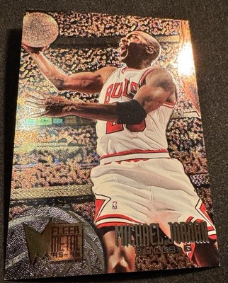 1995-96 Fleer Metal Michael Jordan #13 GOAT Bulls ? ? | eBay