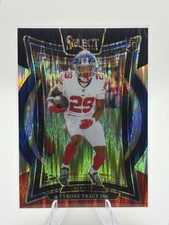 2024 Panini Select Tyrone Tracy Jr. Black & Red Prizm Shock Rookie #61 (RC)