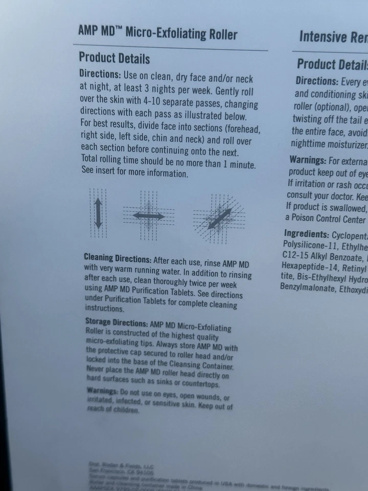 Rodan + Fields Redefine AMP MD System Anti-Aging With Roller NEW - Image 4 of 4