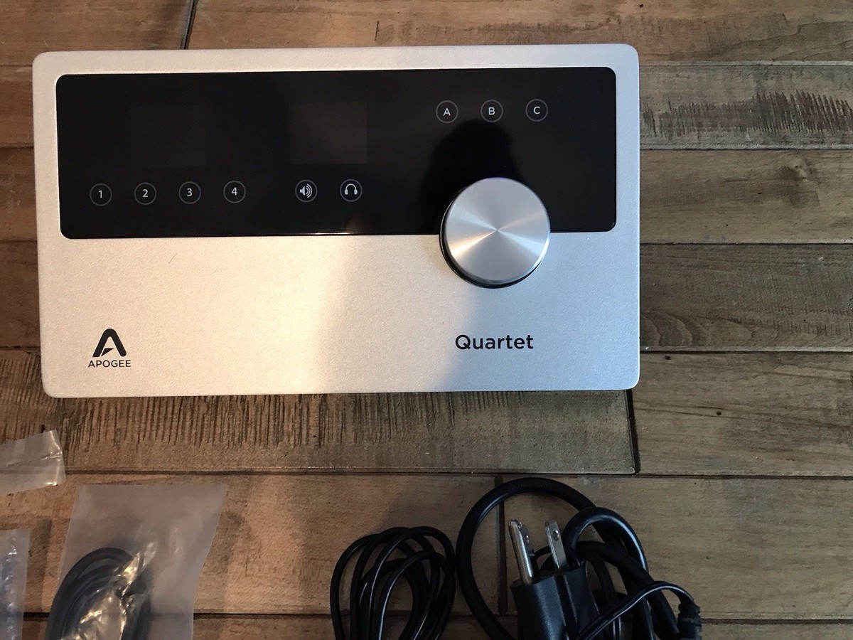 Apogee Quartet USB Audio Interface with Power Adapter And Apogee Quartet USB Audio Interface with Power Adapter And