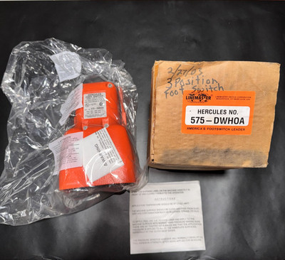 HERCULES FOOT SWITCH  20A 1HP 575-DWHOA / 575 - DWHOA