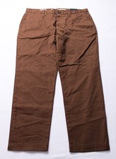 Banana Republic Men's Athletic Fit Straight-Leg Chino Pants IW4 Brown Size 36x30