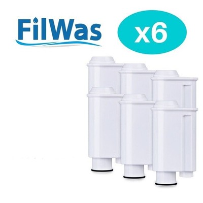 6 x FilWas Wasserfilter passend für SAECO & PHILIPS & GAGGIA Kaffeevollautomaten