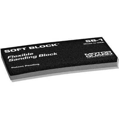 Motor Guard SB-1 Soft Block Flexible Sanding Block, 2-5/8  x 5-1/4 