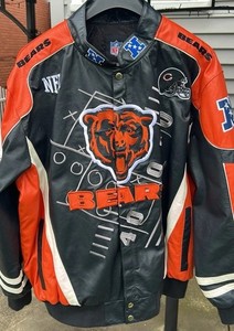 Chicago Bears Leather Jacket | eBay