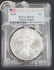 2019 American Silver Eagle - 1 oz .999 Fine Silver - PCGS Graded MS 70