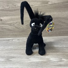 Neopets Shadow Gelert Plushie 2004 Black Plush Stuffed Animal 7" NWT
