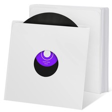 20PCS 10in White Paper Record Sleeves, 180gsm Archival Quality Acid-Free Kraf...
