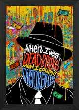 Pop art graffiti Framed Wall Art Poster Canvas Print Picture