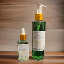 Truly Hemp Seed oil Facial Serum 1.7fl oz + Anti-Blemish Body Cleanser Full Size
