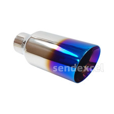 Angle Double Wall Louder Sound 5in Big Blue Flame Exhaust Tip 3in Inlet 12in L Angle Double Wall Louder Sound 5in Big Blue Flame Exhaust Tip 3in Inlet 12in L