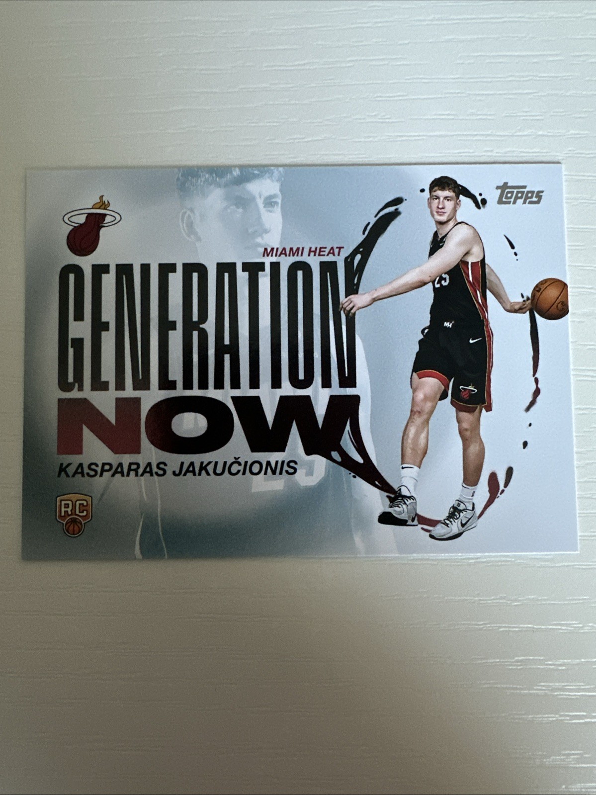 2025-26 Topps Basketball #GN-20 Kasparas Jakucionis Generation Now Insert RC