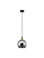 Nova Luce Mirro Pendelleuchte HöHenverstellbar Rauchglas Gold Dimmbar E27