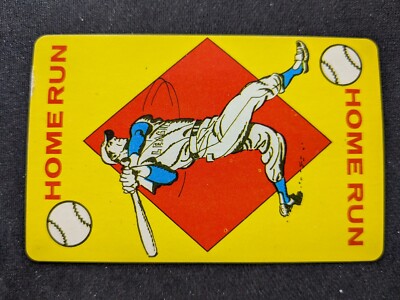 1957 Ed-U-Card Baseball Card Game # 1 Home Run (VG/EX)