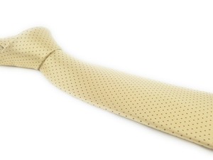 Amazing-Champagne-BRIONI-Tie-with-Red-Micro-Dot-Fine-Luxury-Silk-Necktie