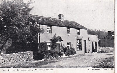 BLUBBERHOUSES NR HARROGATE 1909 POSTAMT BETRIEBEN VON JOSEPH RENTON - SIEHE HINWEISE UNTEN
