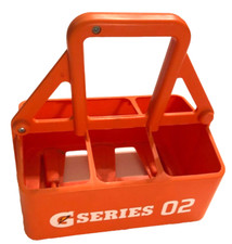 Gatorade G Series 02 Caddy Squeeze Bottle Holder 6 Carry Case Sport Drink Orange