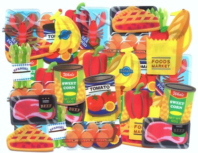 Bread Flake Sticker 40 Food Sandwich Chocolate Curry Red Bean Jam MADE IN JAPAN