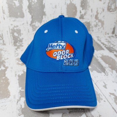 Hefty Ordor Block 200 Racing A Flex Hat Nascar Blue Cap Size L/XL Trashbags 