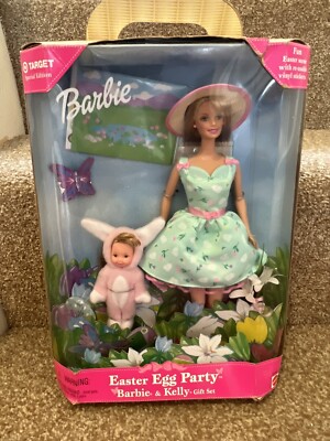 Mattel Barbie & Kelly Easter Egg Party Geschenkset 1999 Target Special Edition