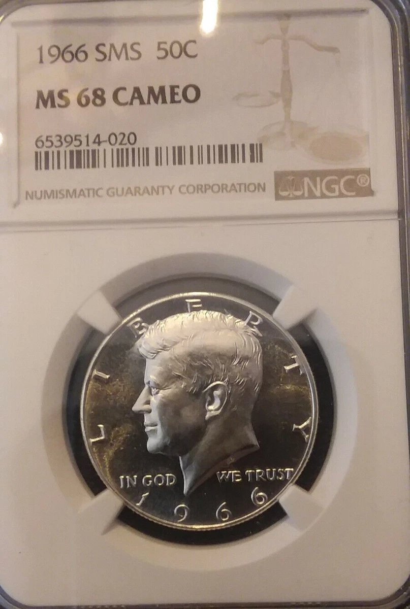 MS 68 Graded 1966 Kennedy US Half Dollars (1964-Now) for sale | eBay
