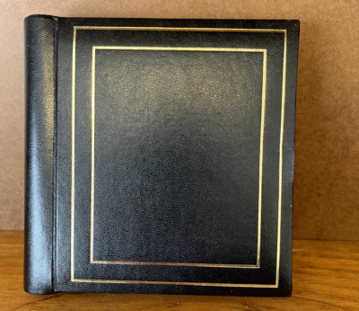 NOS-ART LEATHER PROFESSIONAL LEATHER SMALL PHOTO FOLIO HOLDS 20 PHOTOS-NEW