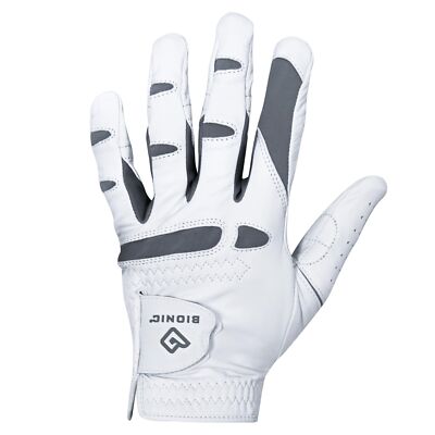 Bionic PerformanceGrip Pro Golf Glove Large White Superior Fit and Comfort