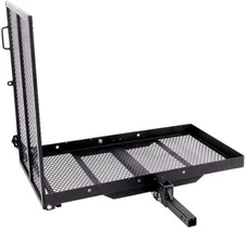 EGO BIKE 500LBS Wheelchair Ramp for SUV/Truck Hitch Mount，48"L x 28"W x 3"H