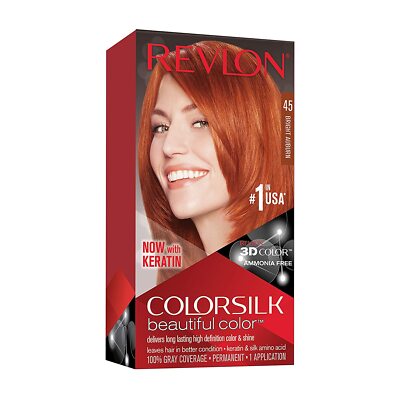 REVLON ColorSilk Permanent Hair Color, Long-Lasting Ammonia Free, Pack of 12
