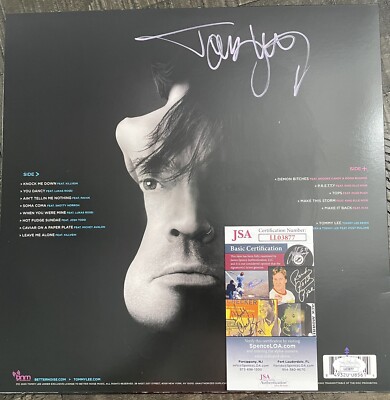 Tommy Lee Signed Vinyl Andro Limited Edition Record LP JSA COA  Autograph Album