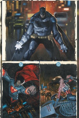 Absolute Batman/Superman/Wonder Woman #1 DUK De Tommaso Virgin Variant Set