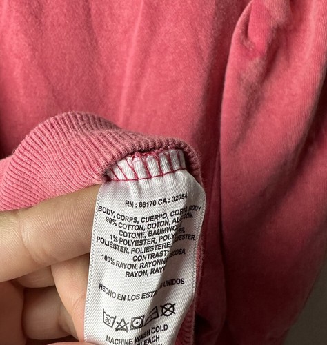 T.La Anthropologie Women's Puff Short Sleeved Sweatshirt in Vintage Pink Size XL - Picture 3 of 3