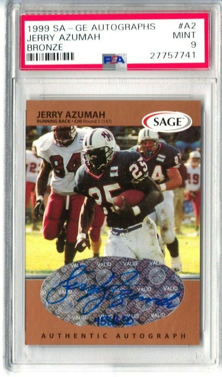 Jerry Azumah SA-GE Autographs #A2 Bronze
