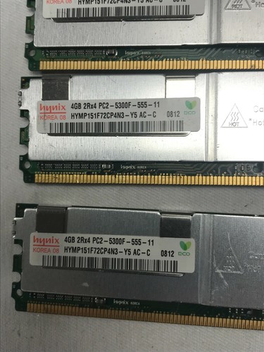 28G 7x4GB HP 466436-061 Hynix HYMP151F72CP4N3-Y5 Buffered PC2-5300 Server RAM - Bild 6 von 8