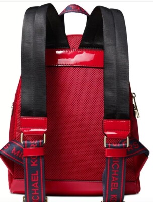 New Michael Kors Rhea Zip Backpack Logo front polyester Bag  display picture 3