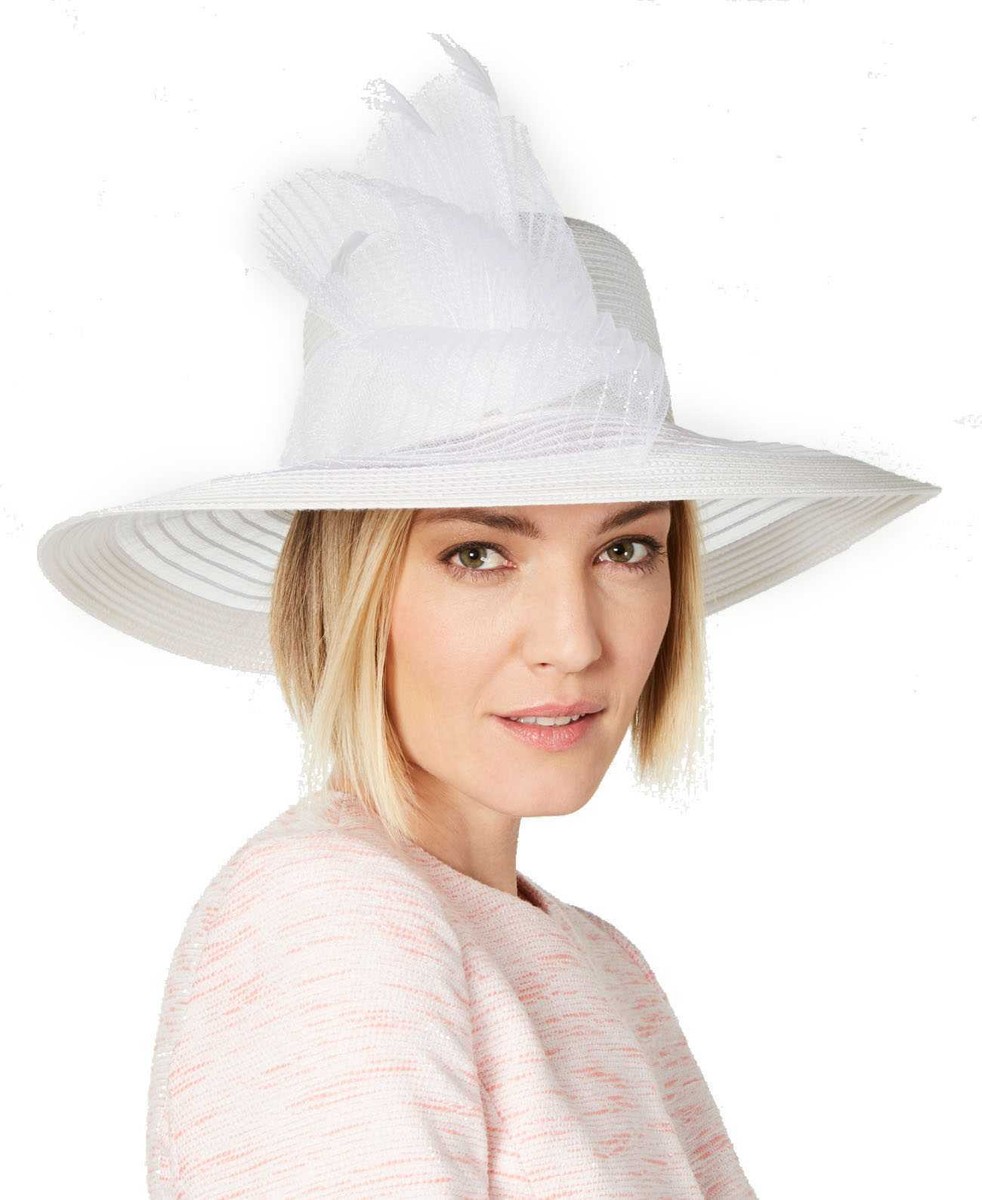 August Hat Sheer Wide-Brim Hat (Natural) | eBay display picture 2