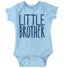 Little Lil Brother Bro Cute Shower New Gift Baby Boys Infant Romper Newborn