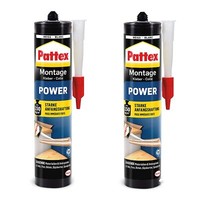 Pattex Montage Power Baukleber Montagekleber Kraftkleber Klebstoff 2X 370G