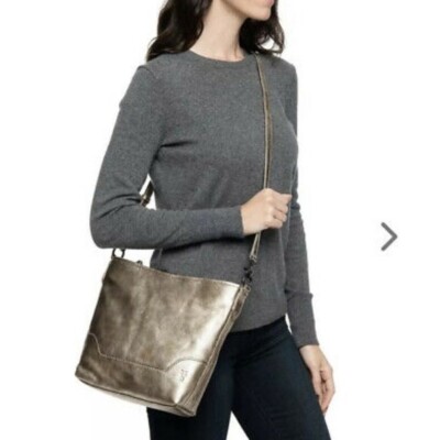 Frye Melissa Hobo Style Small Champagne Metallic Leather - Main Image